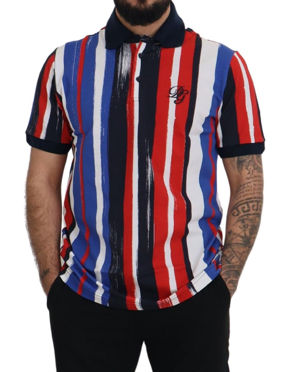 Dolce & Gabbana 100% Cotton Polo Shirt in Multicolor