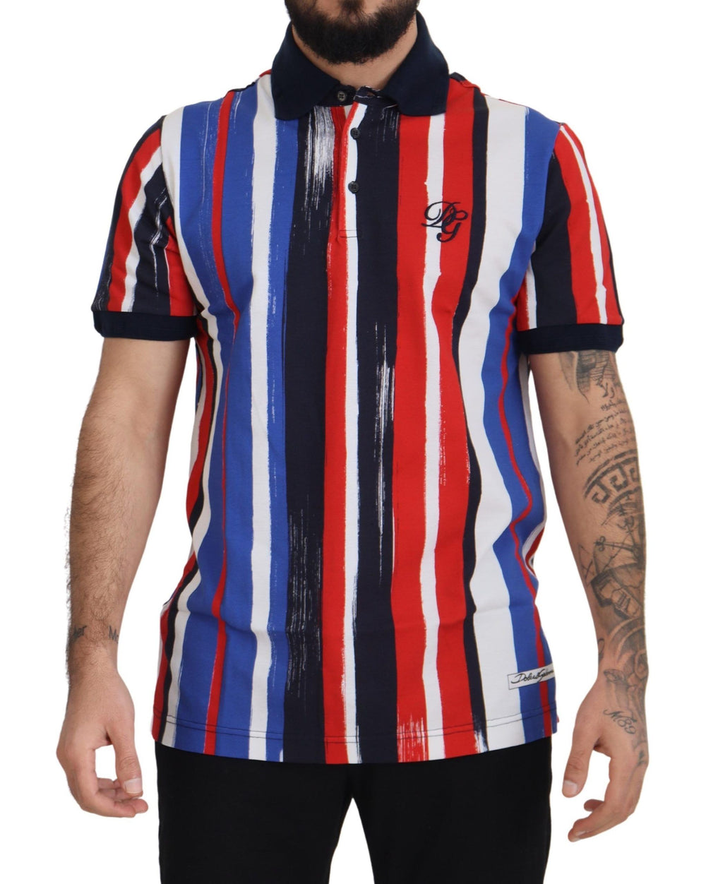 Dolce & Gabbana 100% Cotton Polo Shirt in Multicolor
