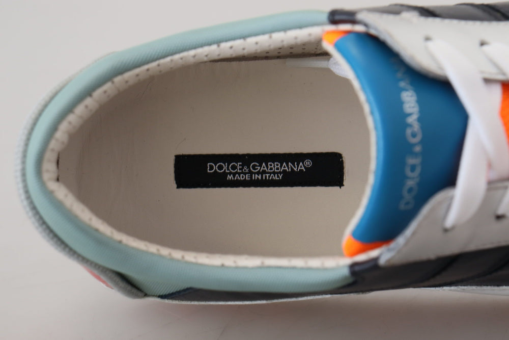 Dolce & Gabbana Leather Low Top Sneakers in Multicolor