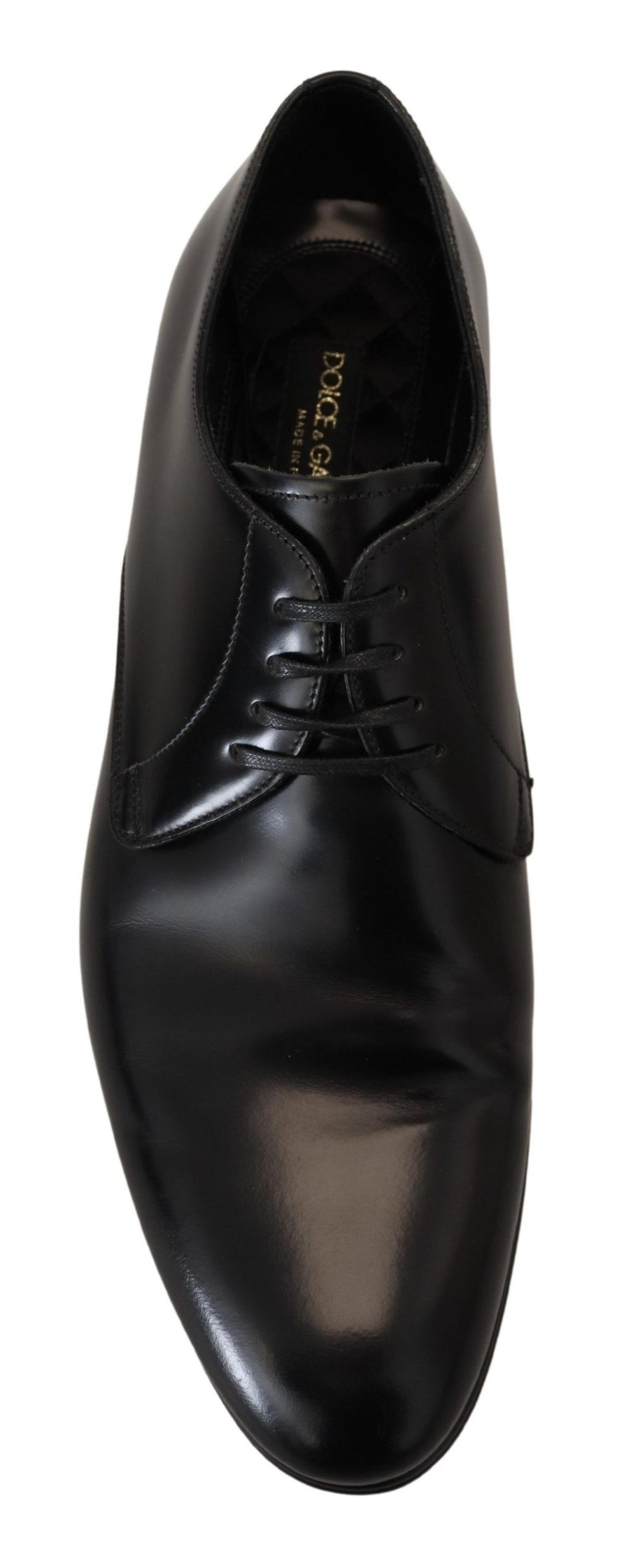 Dolce & Gabbana Leather Derby Dress Shoes in Black