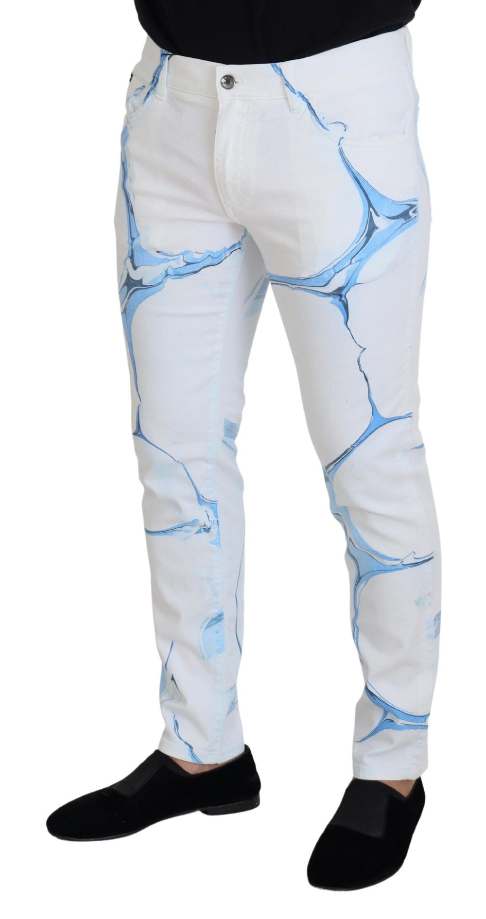 Dolce & Gabbana Stretch Cotton Jeans in White