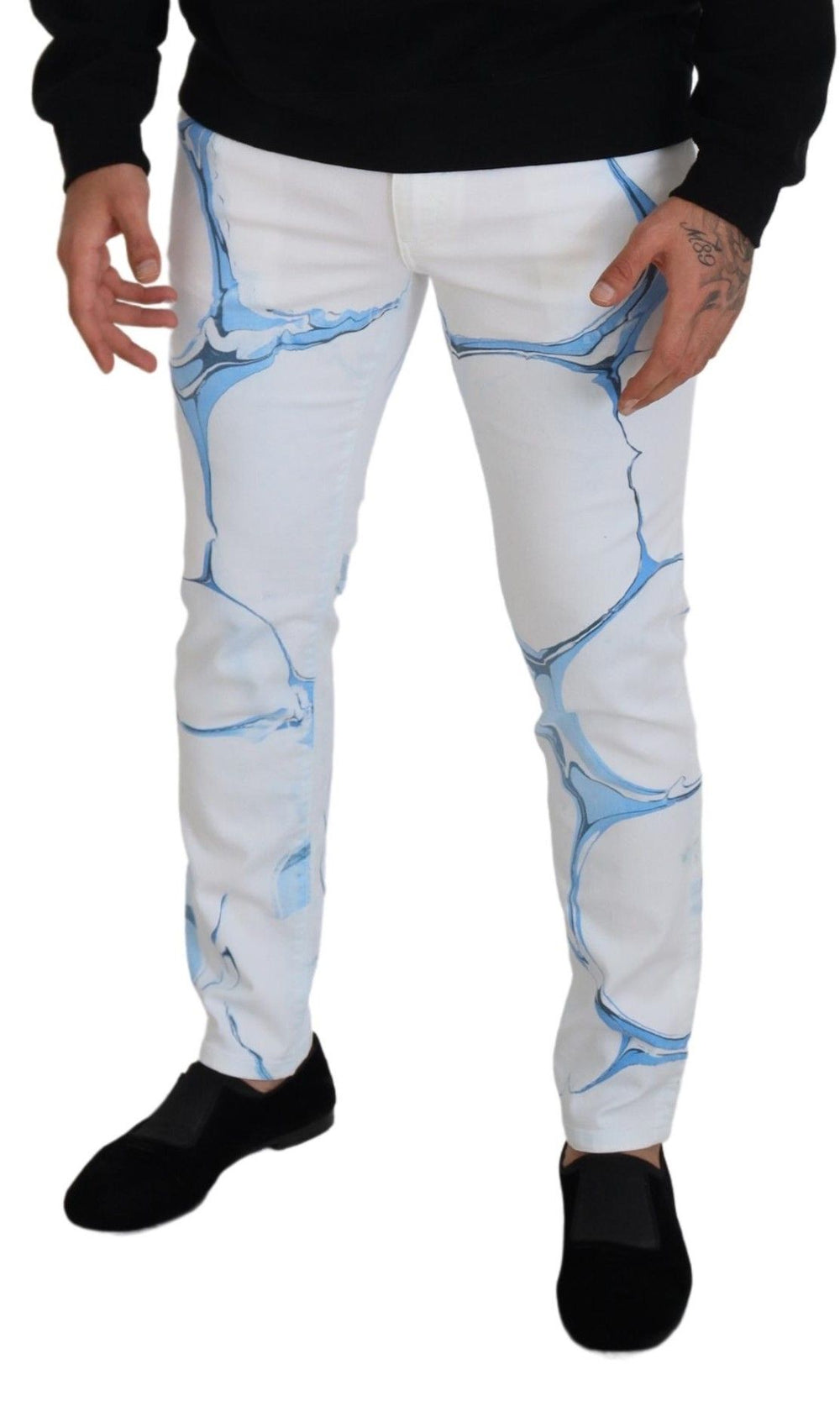 Dolce & Gabbana Stretch Cotton Jeans in White