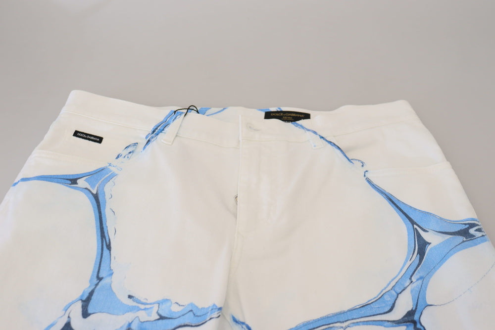 Dolce & Gabbana Stretch Cotton Jeans in White