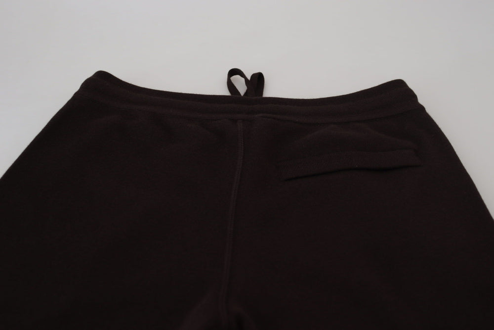 Dolce & Gabbana Cashmere Drawstring Trousers in Brown