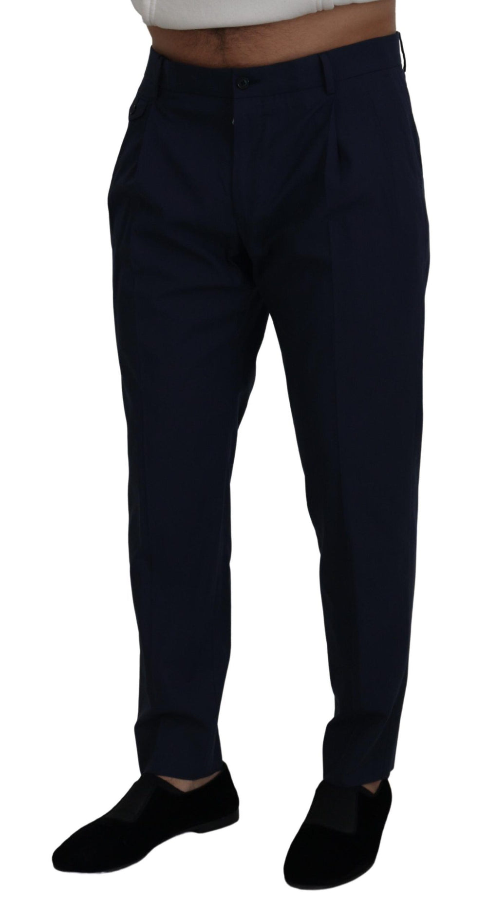 Dolce & Gabbana Cotton Slim Trousers in Blue
