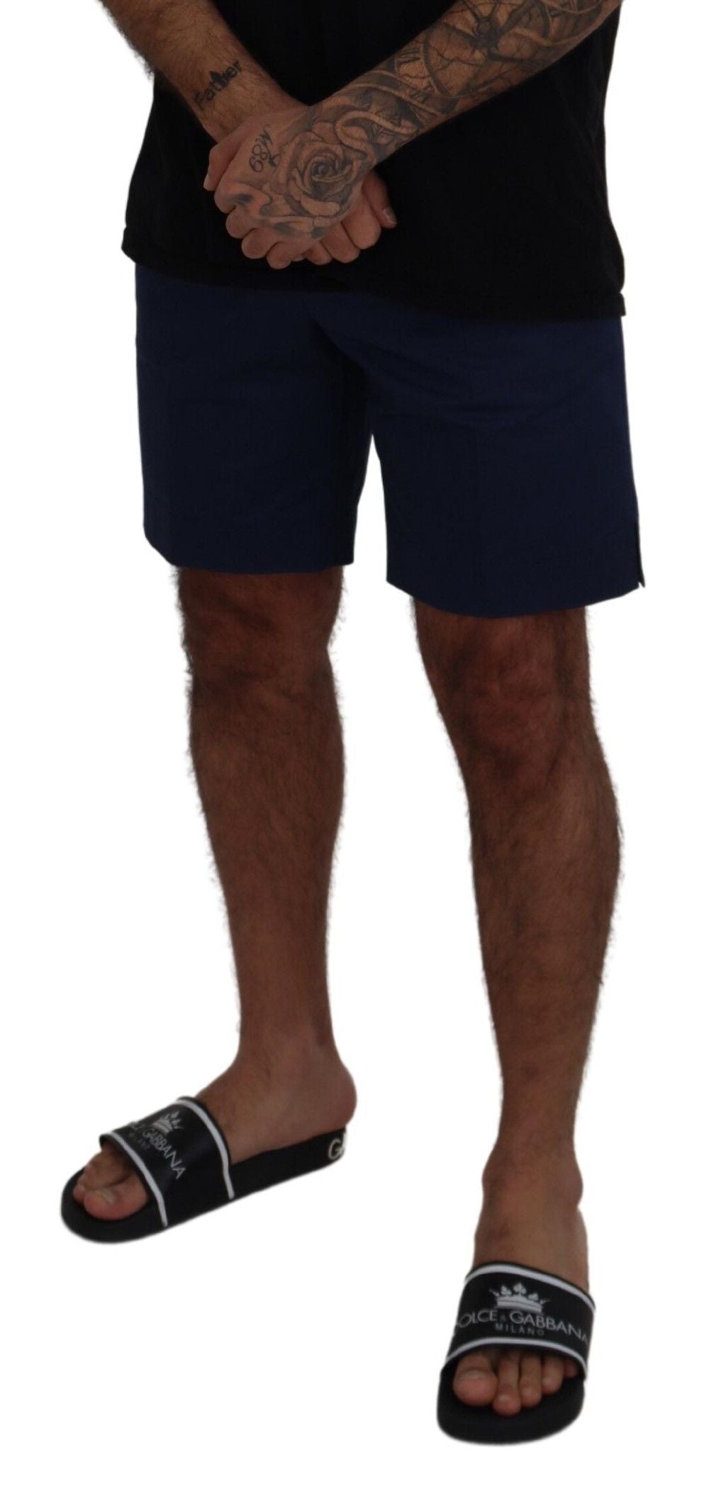 Dolce & Gabbana Cotton Stretch Shorts in Blue