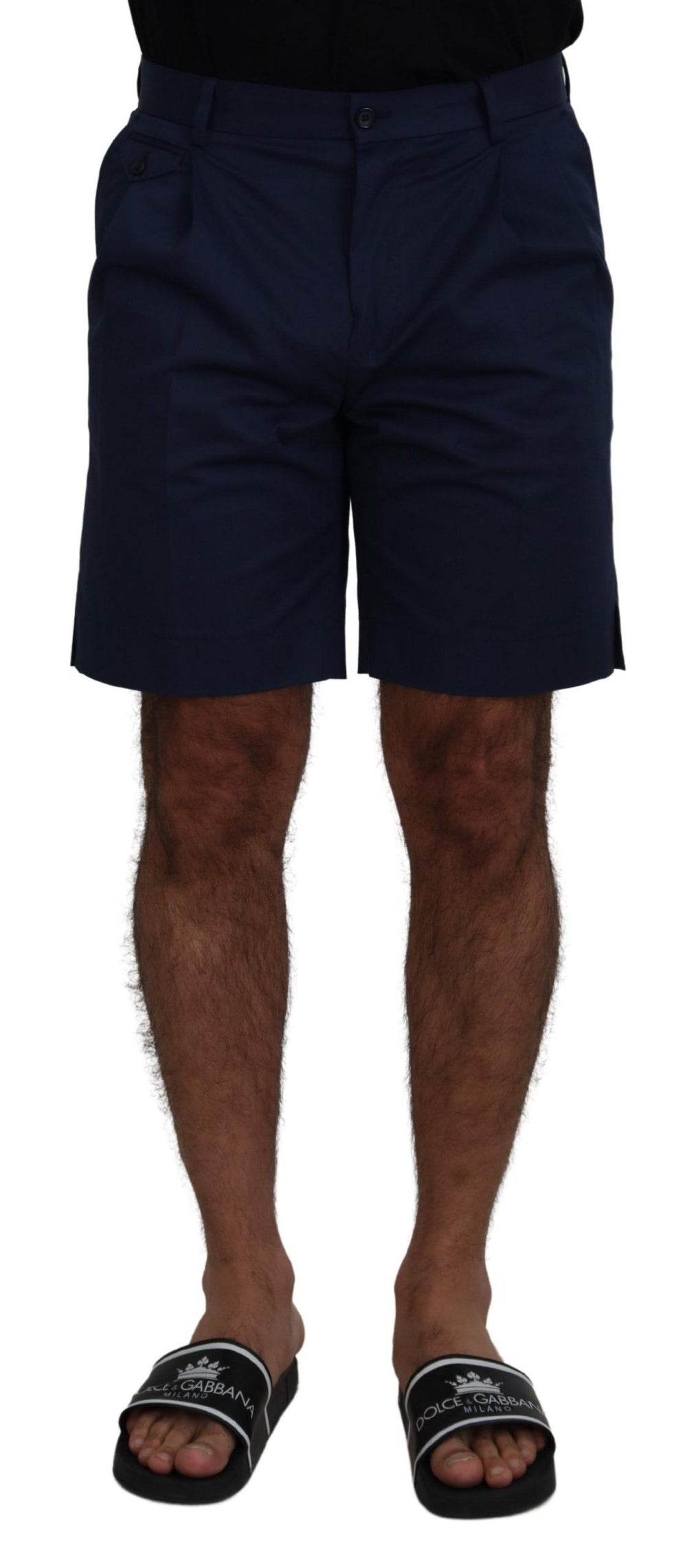 Dolce & Gabbana Cotton Stretch Shorts in Blue
