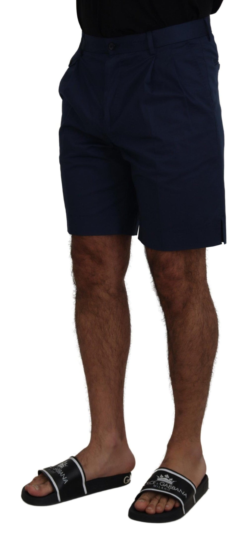 Dolce & Gabbana Cotton Stretch Shorts in Blue