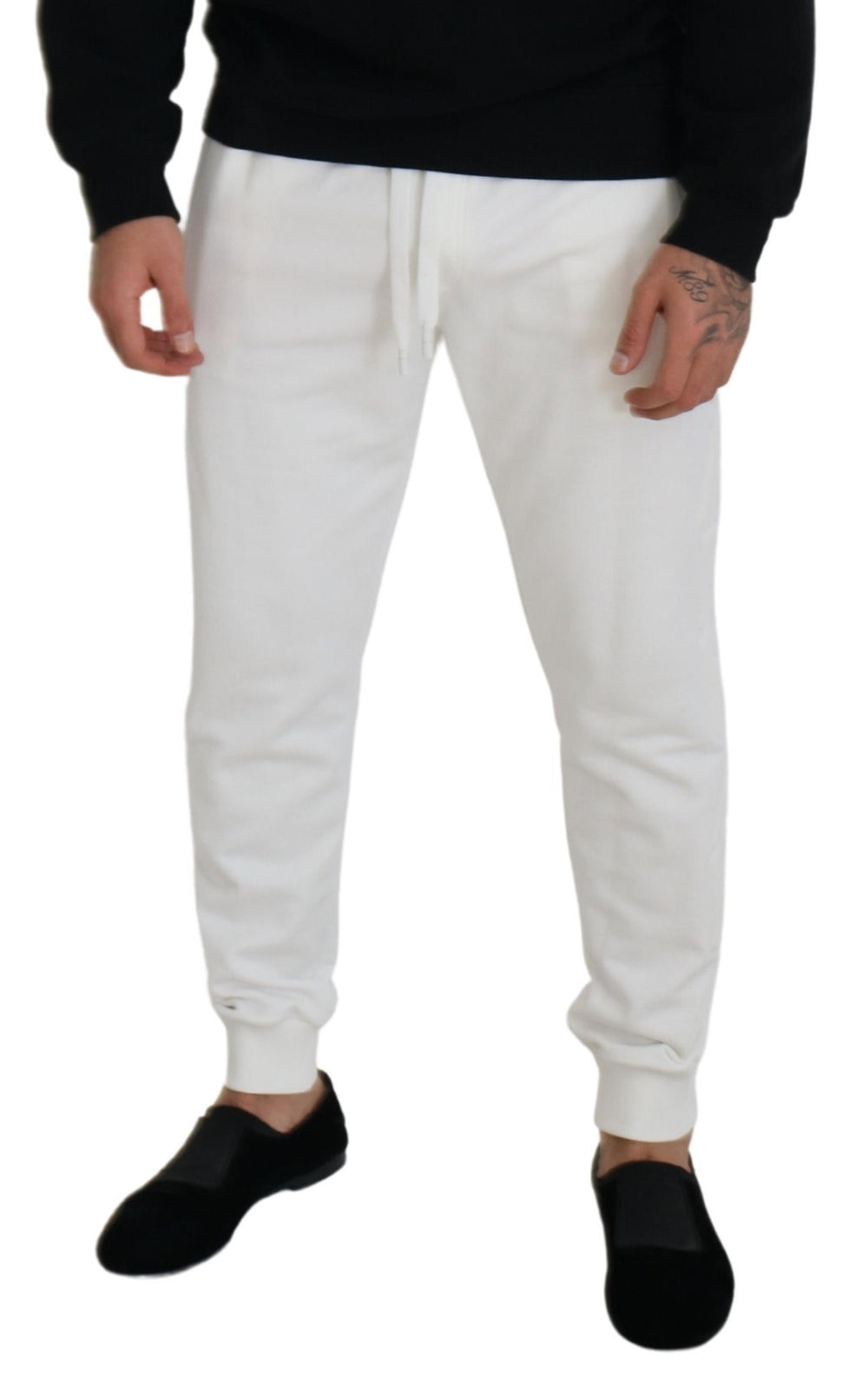Dolce & Gabbana Cotton Sweatpants in White