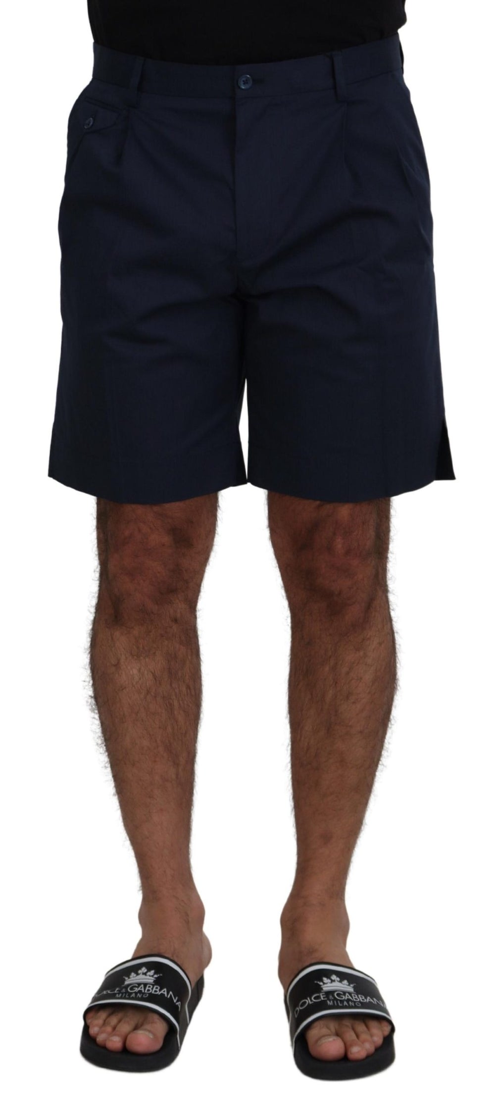 Dolce & Gabbana Cotton Stretch Shorts in Blue