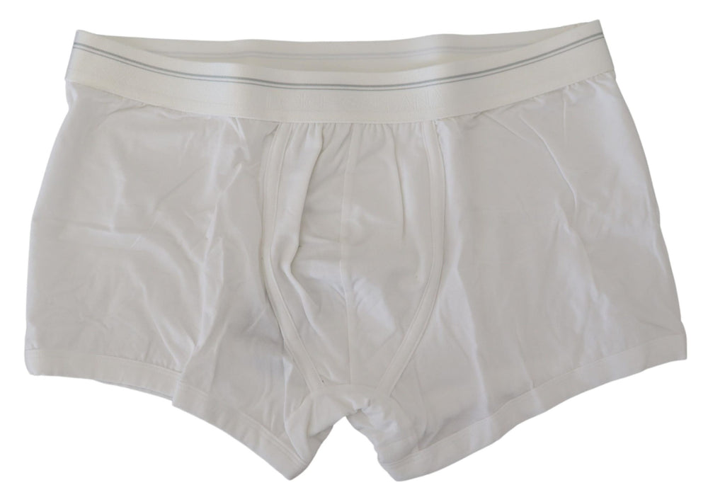 White Cotton Blend Regular Boxer Underwear mens luxury fashion - Mens Edit