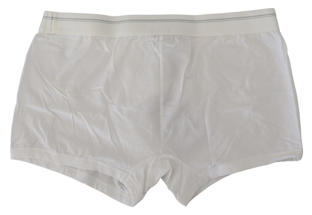 Dolce & Gabbana Cotton Blend Boxer Shorts in White