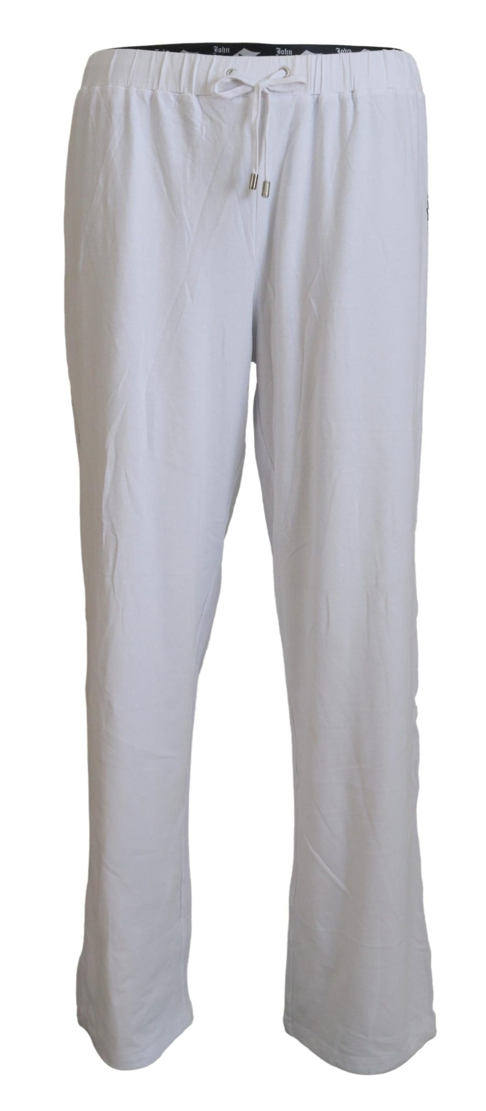 John Galliano Cotton Wide-Leg Trousers in White