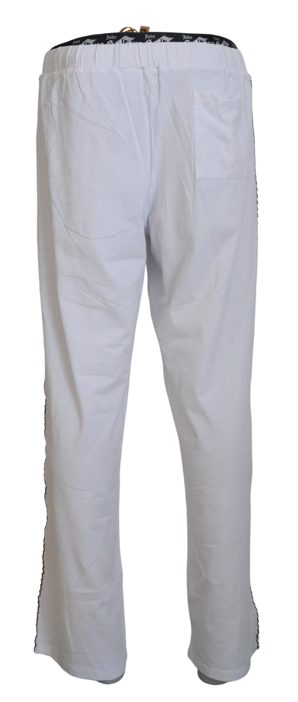 John Galliano Cotton Wide-Leg Trousers in White