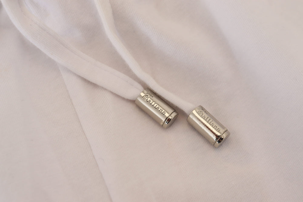 John Galliano Cotton Wide-Leg Trousers in White