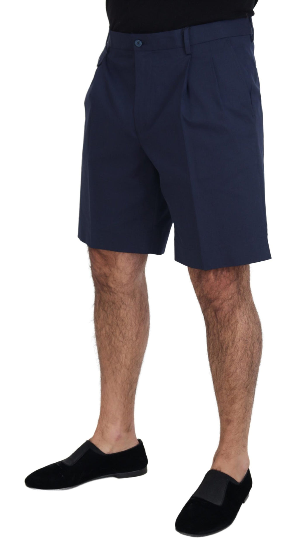 Dolce & Gabbana Cotton Stretch Chino Shorts in Blue