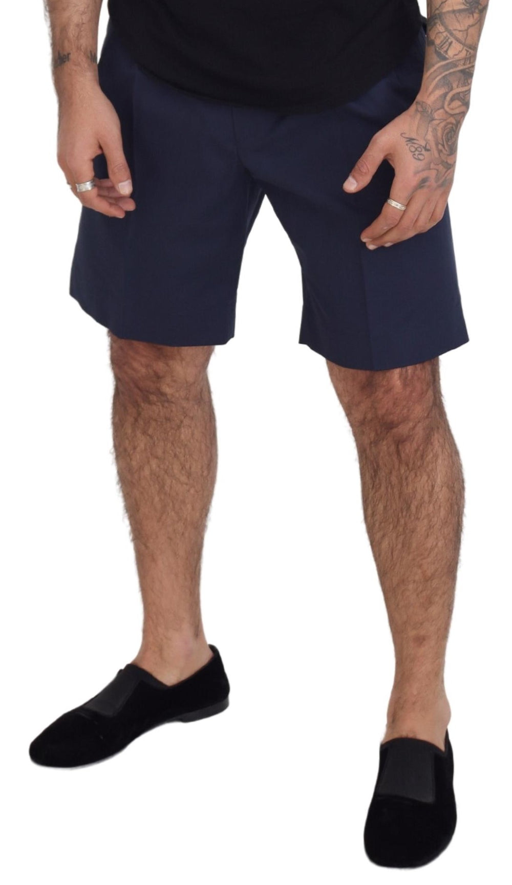 Dolce & Gabbana Cotton Stretch Chino Shorts in Blue