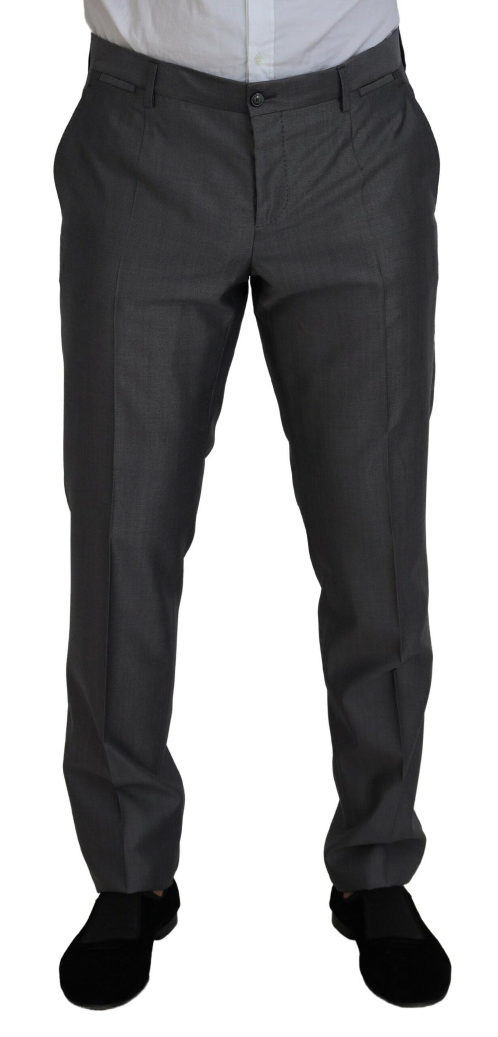 Dolce & Gabbana Wool and Silk SICILIA Three-Piece Suit in Grey