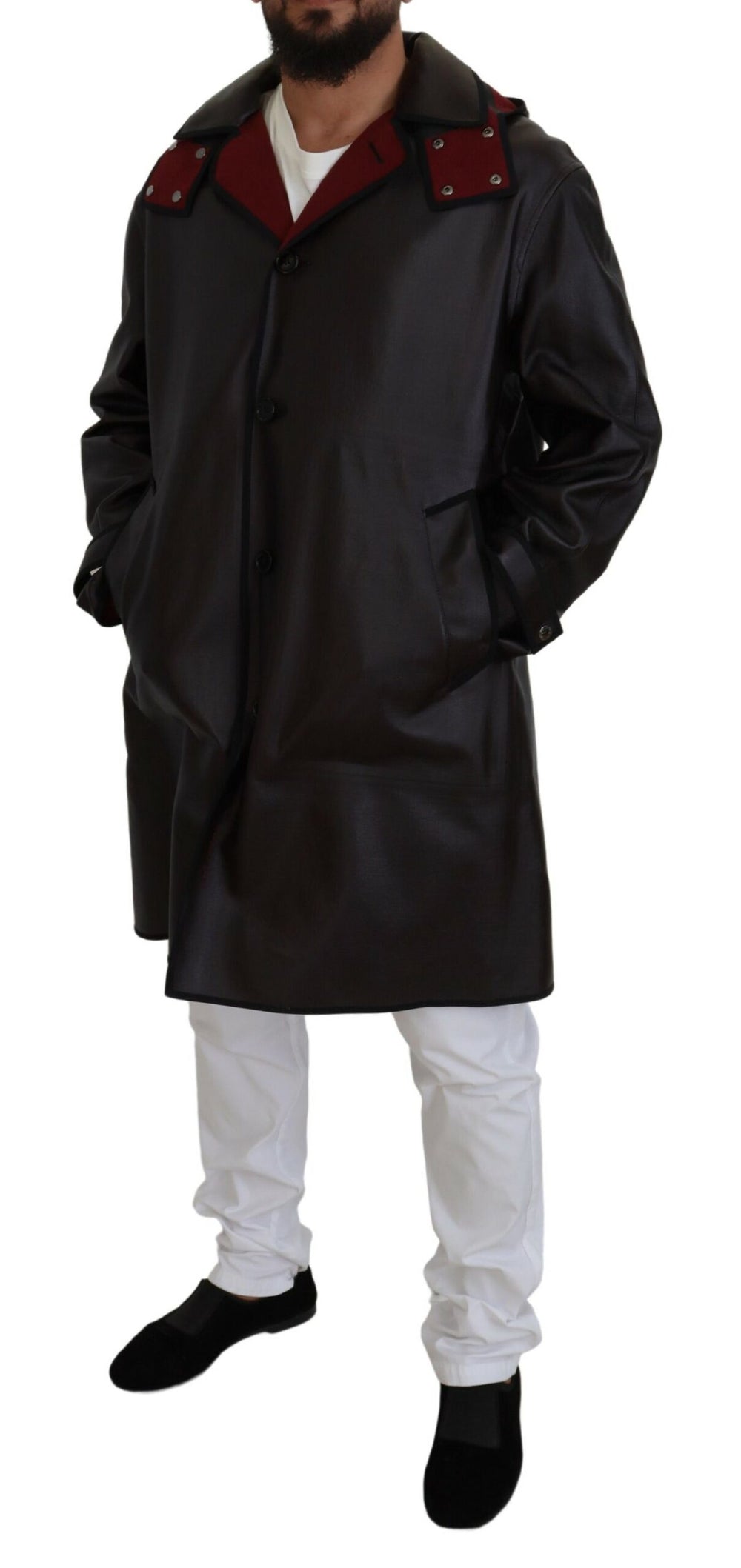 Black Trench Hooded Parka Cotton Jacket mens luxury fashion - Mens Edit