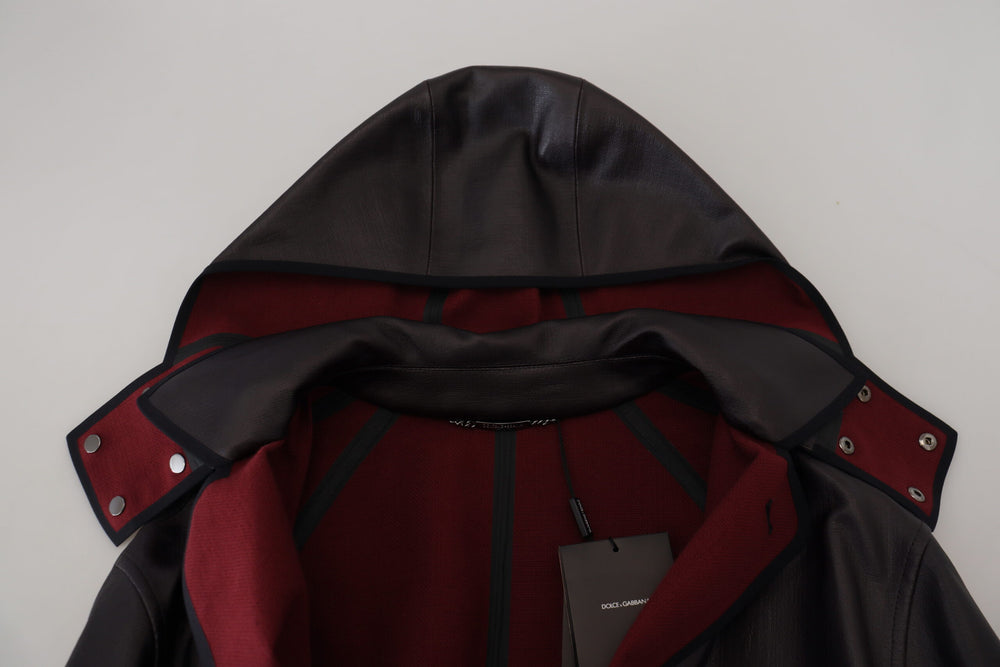 Dolce & Gabbana Cotton Hooded Parka in Black