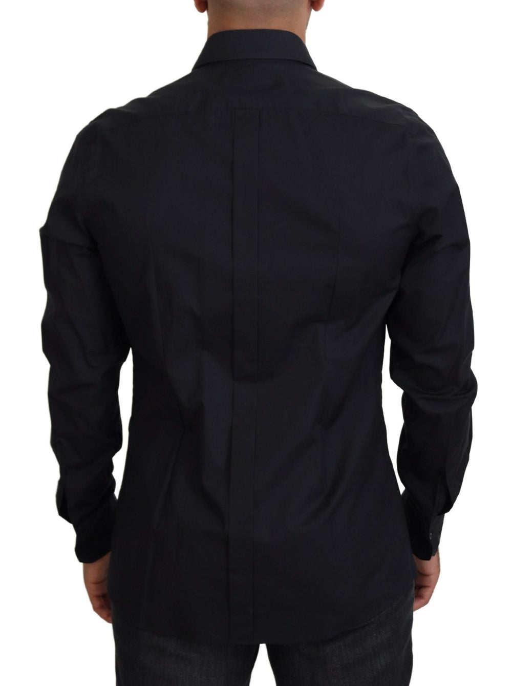 Dolce & Gabbana Slim Fit Cotton Shirt in Black