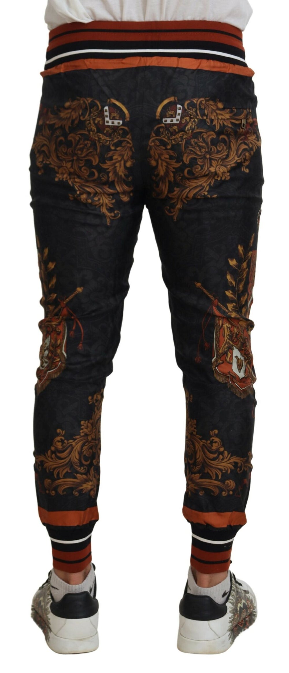 Dolce & Gabbana 100% Silk Trousers in Grey