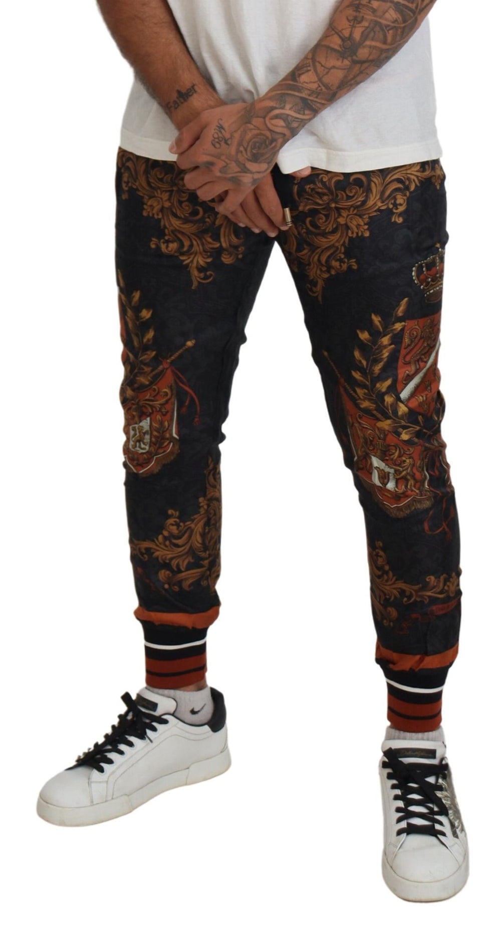 Dolce & Gabbana 100% Silk Trousers in Grey
