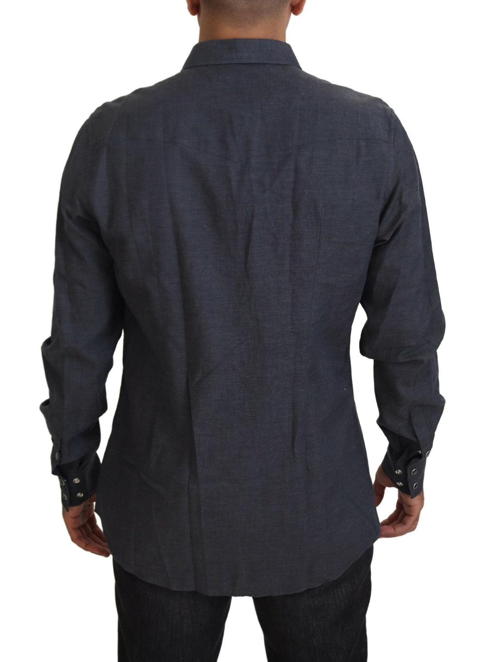 Dolce & Gabbana Crystal Bee Denim Shirt in Blue