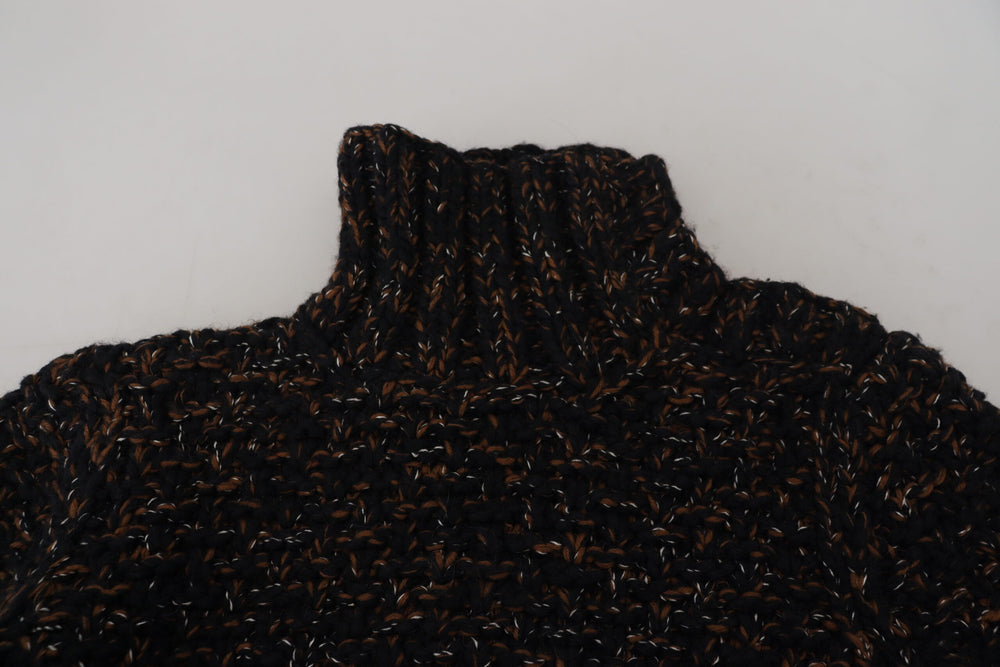 Brown Fatto A Mano Turtleneck Pullover Sweater mens luxury fashion - Mens Edit