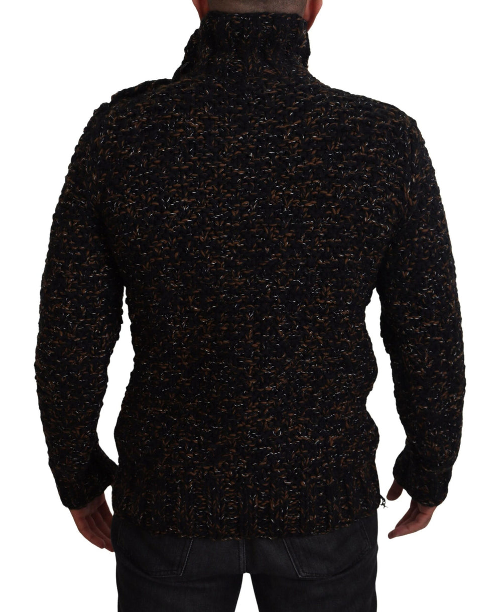 Dolce & Gabbana Fatto A Mano Turtleneck Sweater in Brown