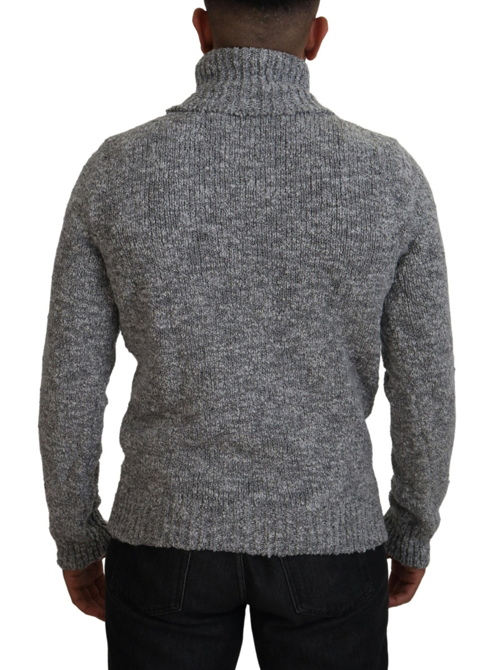Dolce & Gabbana Wool Turtleneck Pullover in Grey
