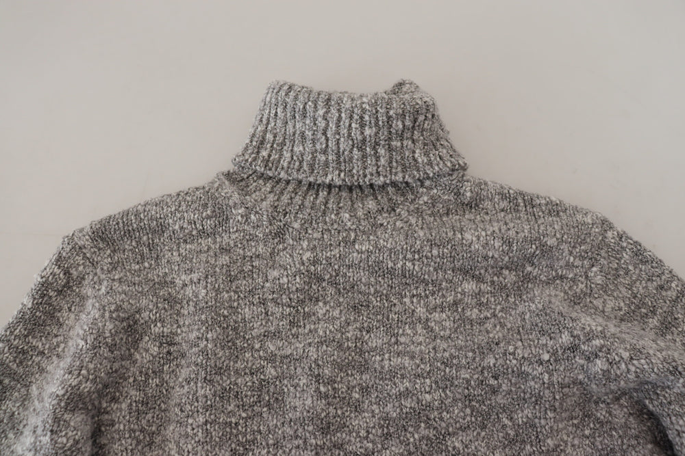 Dolce & Gabbana Wool Turtleneck Pullover in Grey