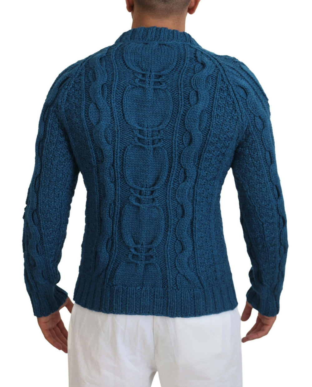 Dolce & Gabbana Wool Alpaca Pullover Sweater in Blue
