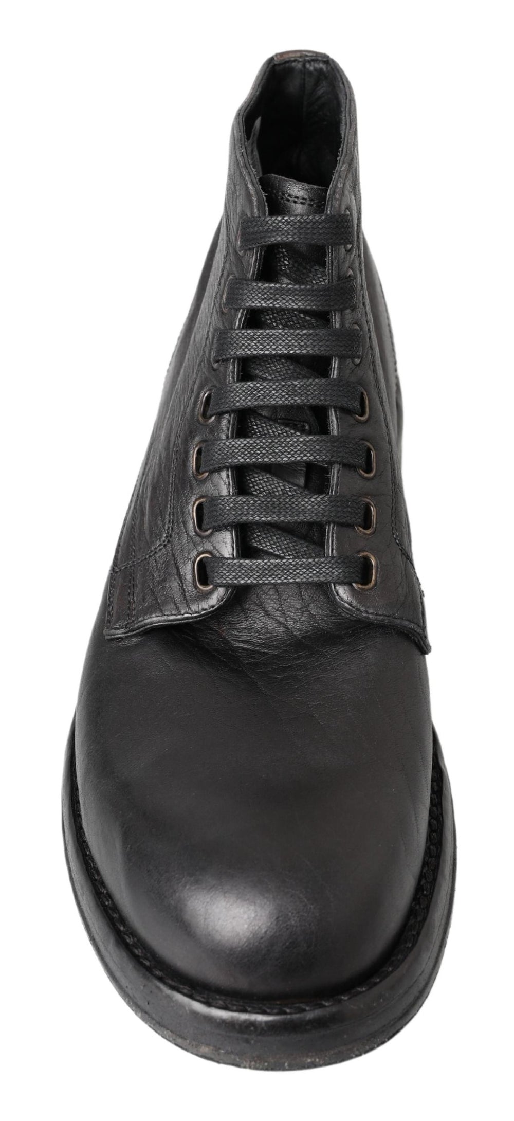 Dolce & Gabbana Horse Leather Perugino Boots in Black