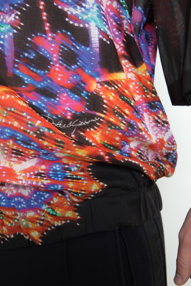 Dolce & Gabbana 100% Cotton Luminarie Print Shirt in Multicolor