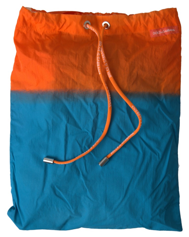 Dolce & Gabbana Swim Shorts in Orange-Blue Gradient
