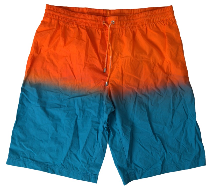 Dolce & Gabbana Swim Shorts in Orange-Blue Gradient