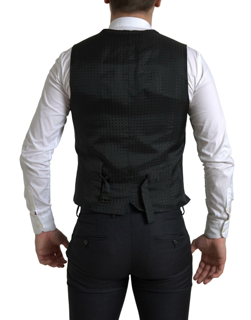 Dolce & Gabbana 100% Virgin Wool MARTINI Three-Piece Suit in Black