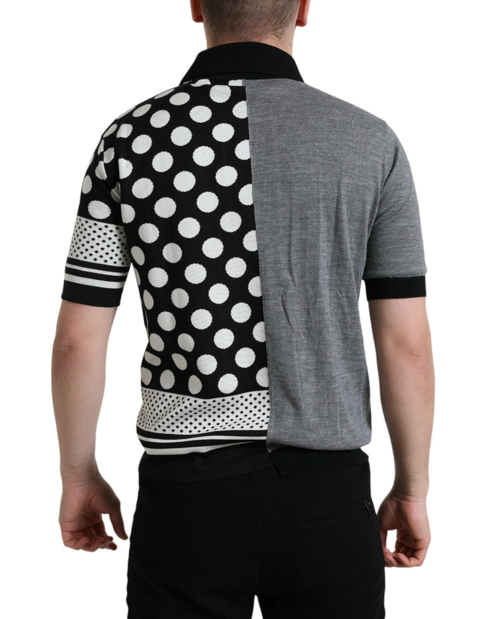 Dolce & Gabbana Silk-Blend Cardigan in Black and White