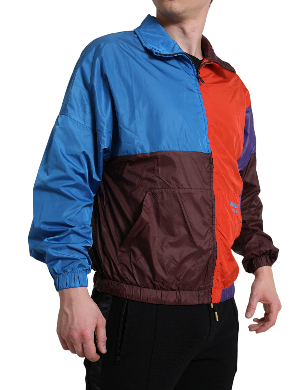 Dolce & Gabbana Multicolor Windbreaker Jacket