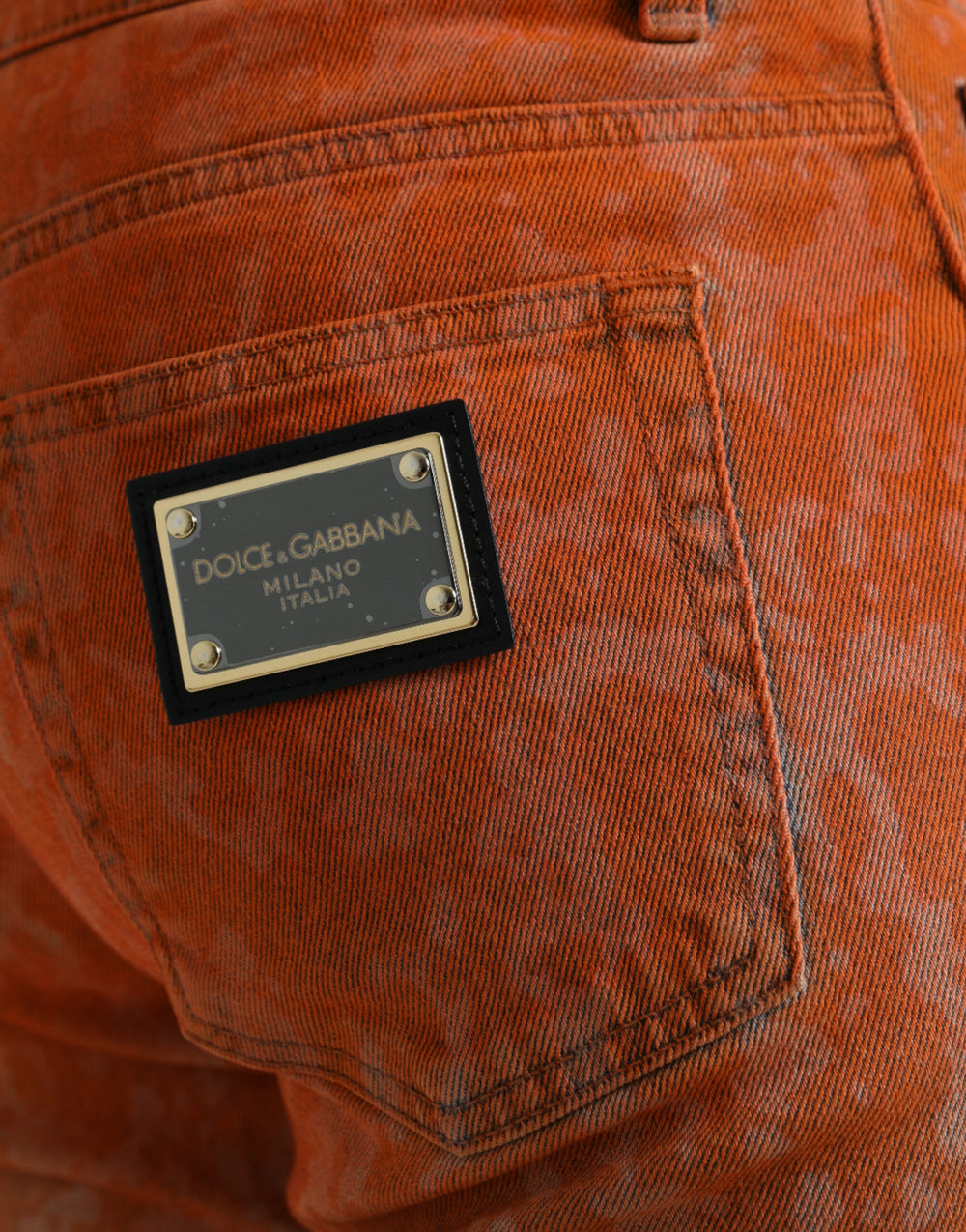 Dolce & Gabbana Slim Fit Ombre Denim Jeans in Multicolor