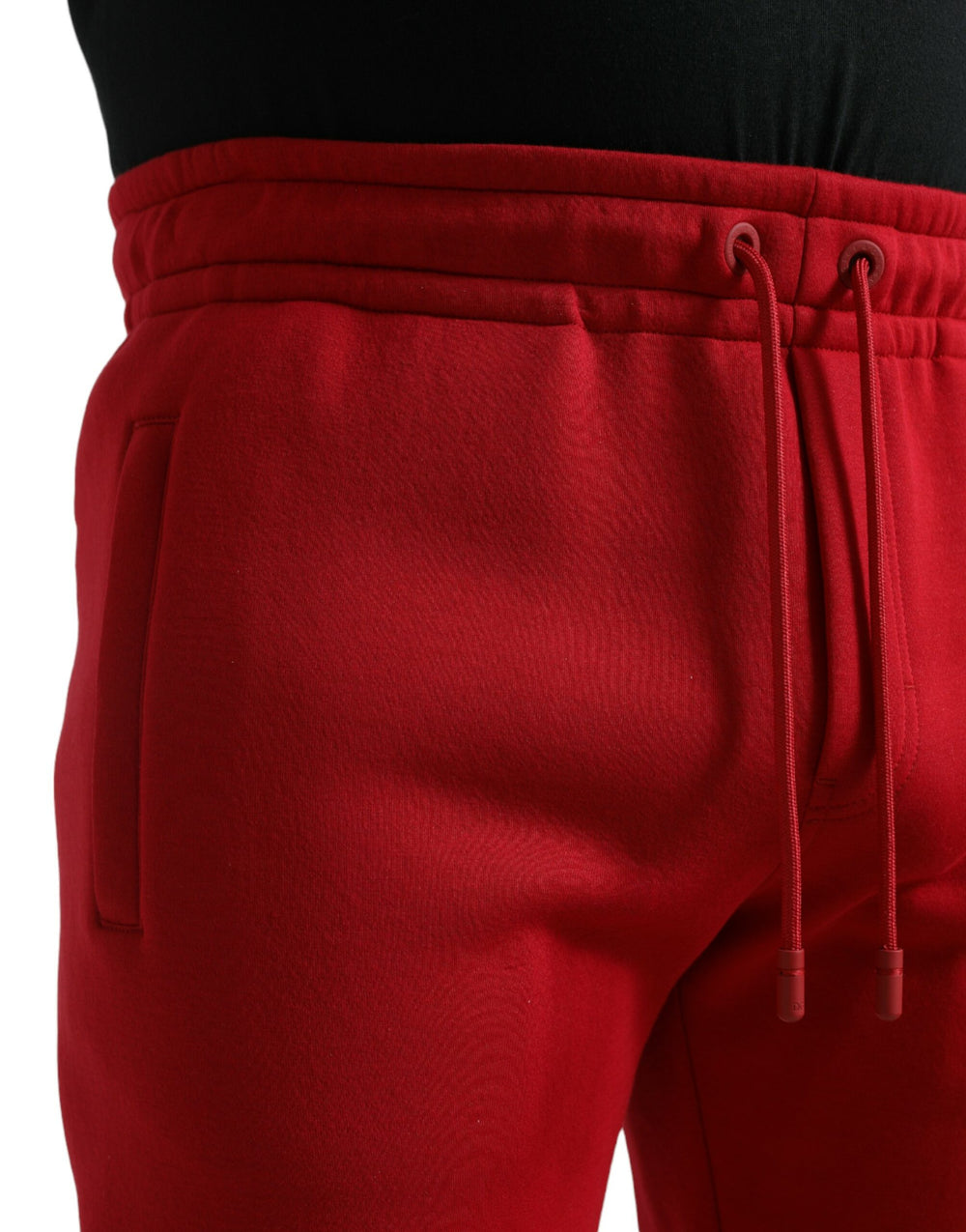 Dolce & Gabbana Cotton Blend Skinny Jogger Pants in Red