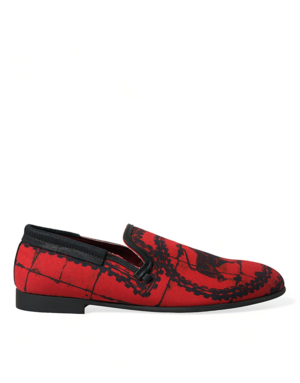 Dolce & Gabbana Torero Printed Loafers in Red and Black