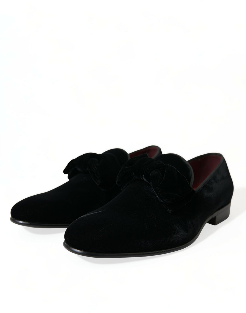 Dolce & Gabbana Velvet Loafers in Black