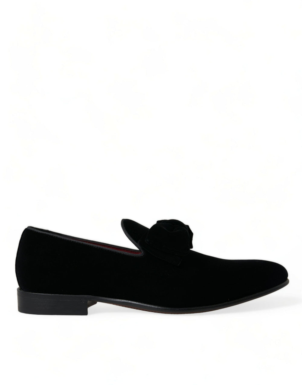 Dolce & Gabbana Velvet Loafers in Black