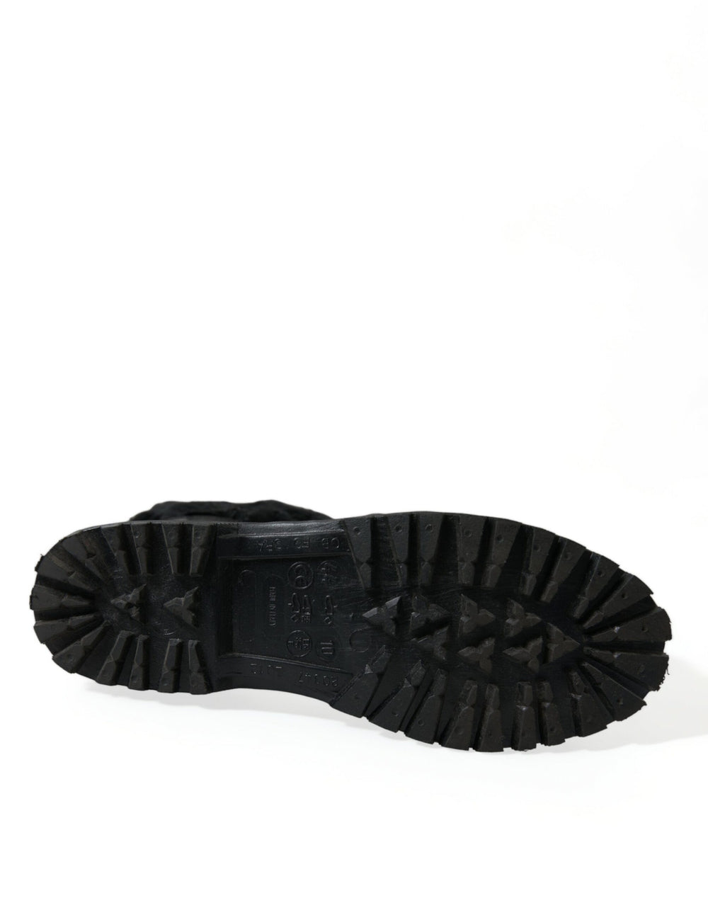 Dolce & Gabbana Shearling Mid-Calf Boots in Black