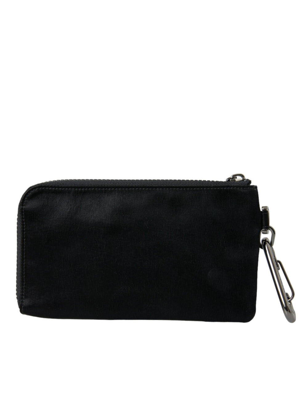 Dolce & Gabbana Nylon and Leather Keyring Pouch in Black