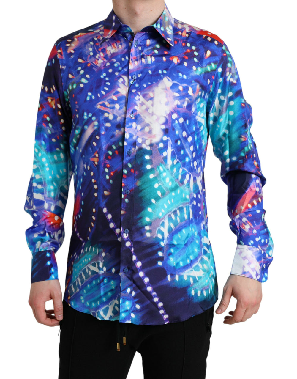 Purple Luminarie Silk Slim MARTINI Shirt mens luxury fashion - Mens Edit
