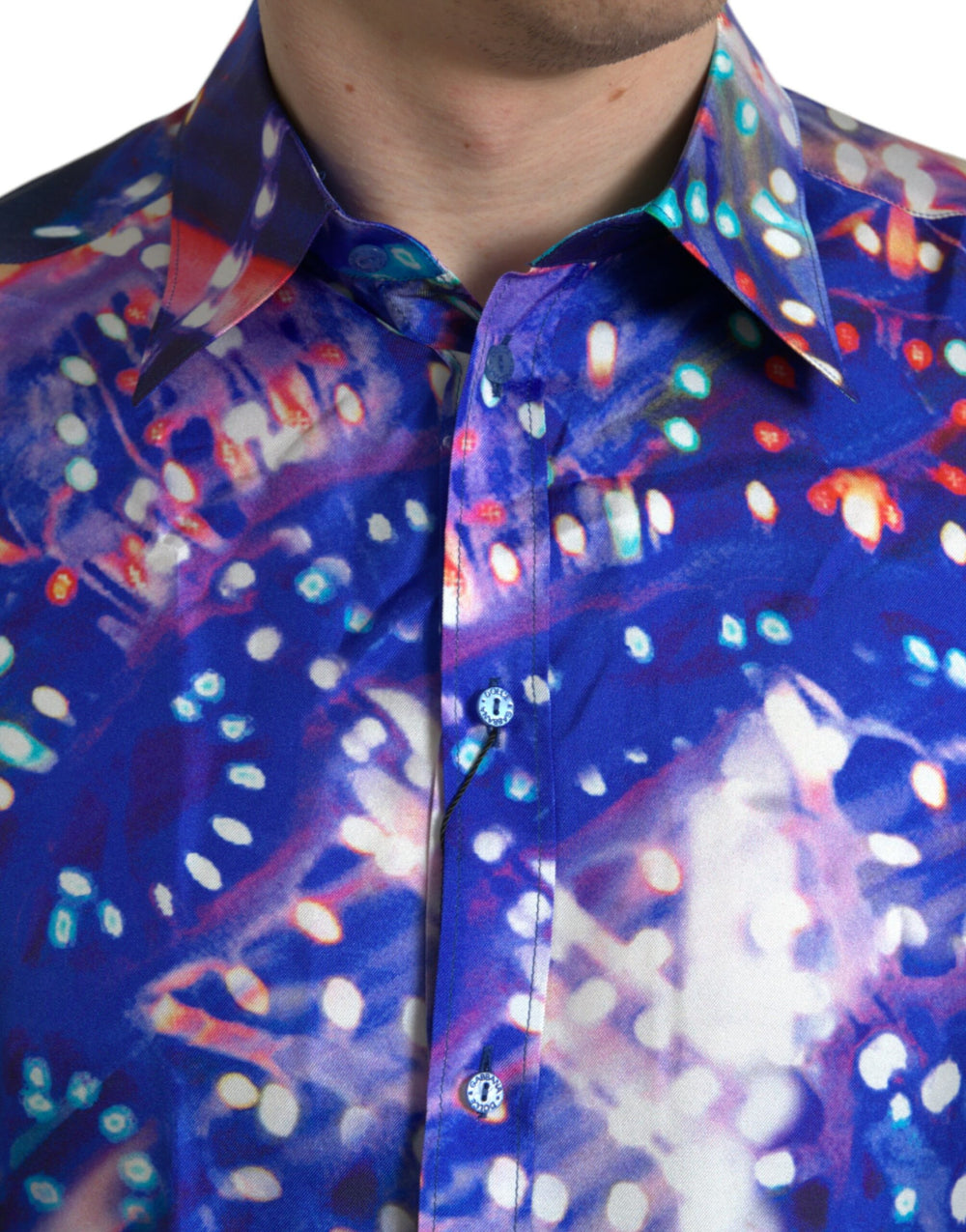 Dolce & Gabbana 100% Silk Slim MARTINI Shirt in Multicolour