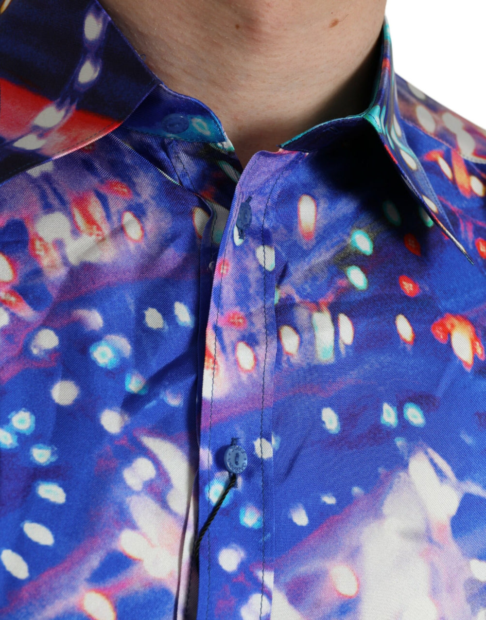 Dolce & Gabbana 100% Silk Slim MARTINI Shirt in Multicolour